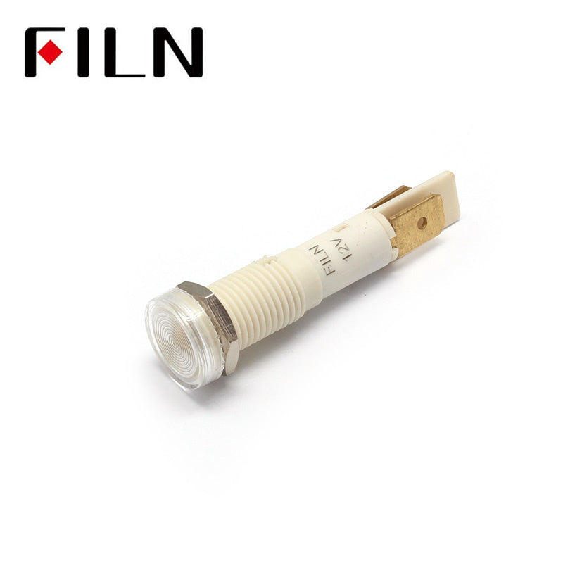 10mm 48v led plastic signal indicator light lamp White