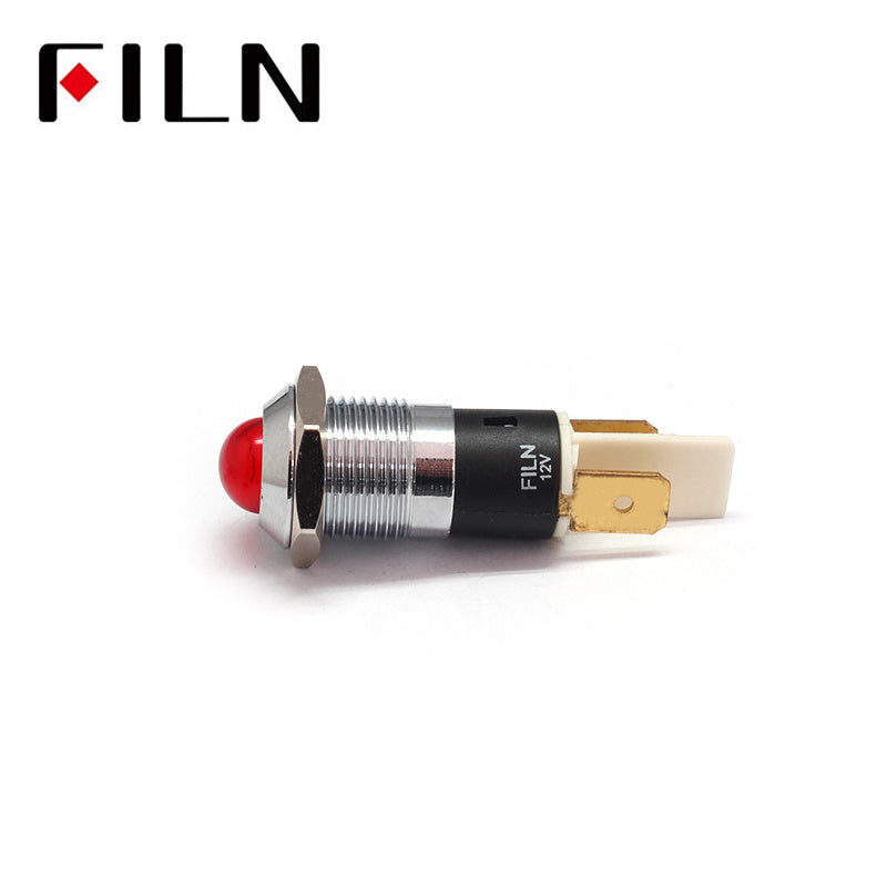 220V 14MM BULE 6.3PIN new led metal indicator light In Sale