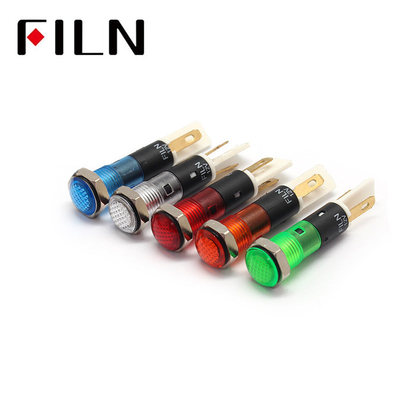 8MM 12V LED IP67 Plastic Indicator Light Parts