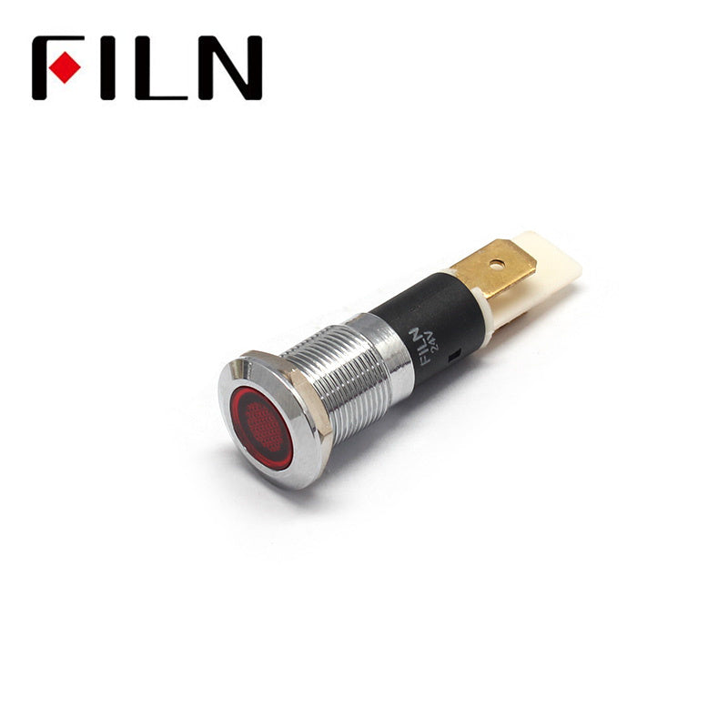 12MM Metal Red Washing Machine 220V AC Indicator Light Red