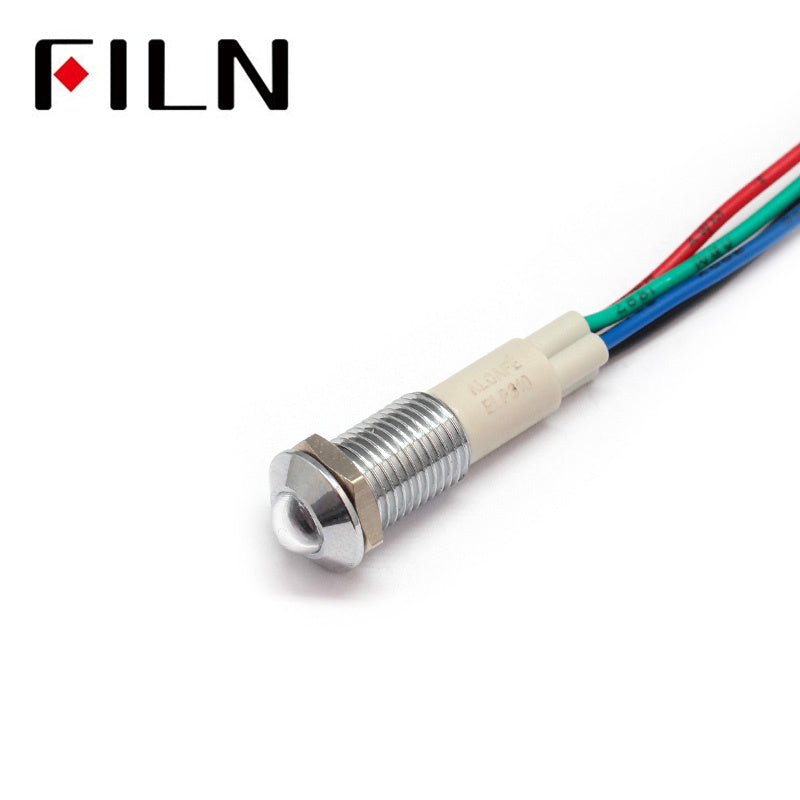 10mm Red Green Blue Three Colors 12V Red Indicator Light