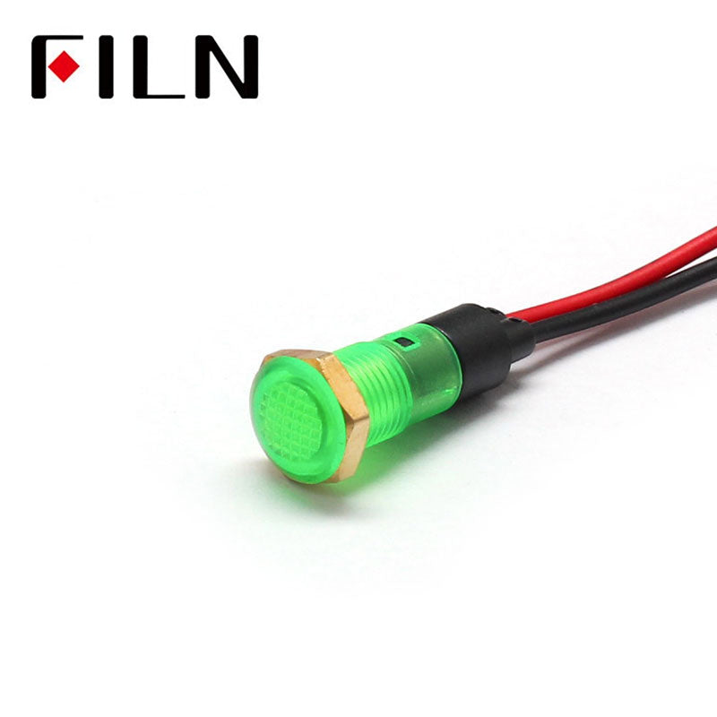 8MM 6V Yellew LED Welding Machine Round Indicator Lights Green