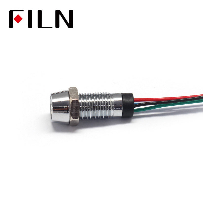 12V Metal Welding Machine 8mm LED Indicator Light Size