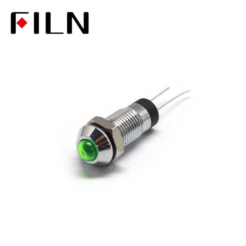 8mm Mini Good Price IP67 277V Indicator Light Green