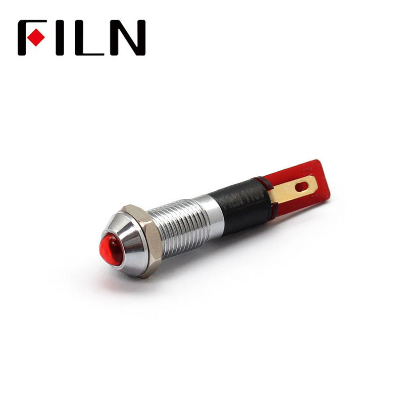FILN 8mm Lampe témoin en métal Voyant LED avec borne à souder (6.3 -  YUEQING YULIN ELECTRONIC CO., LTD