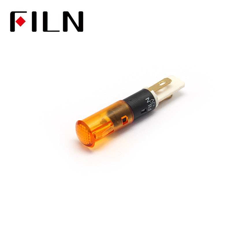 8MM 110V BULE LED Grill fryer UL plastic indicator light Amber