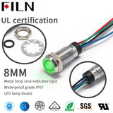 8mm Three Color Red Green Blue, A Total of Yin Indicator Light