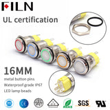 16mm 6V 12V 110V 220V LED Push Button Switch Ring LED