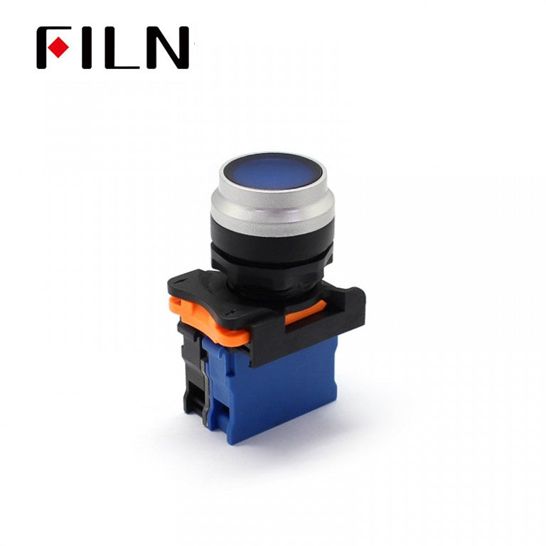 Blue Illuminated Vandal Latching Push Button Electric Switch Price