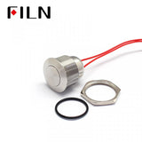 FILN 110V Momentary Push Button Switch Flat Stainless Steel Best Price