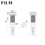 10mm Red LED IP68 Wine Cooler Plastic 12V Indicator Light