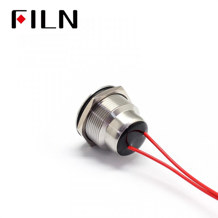 FILN 110V Momentary Push Button Switch Flat Stainless Steel On Sale