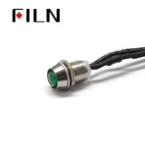 8mm FL1M-8CW-4 LED Indicator Lights For Cars Green