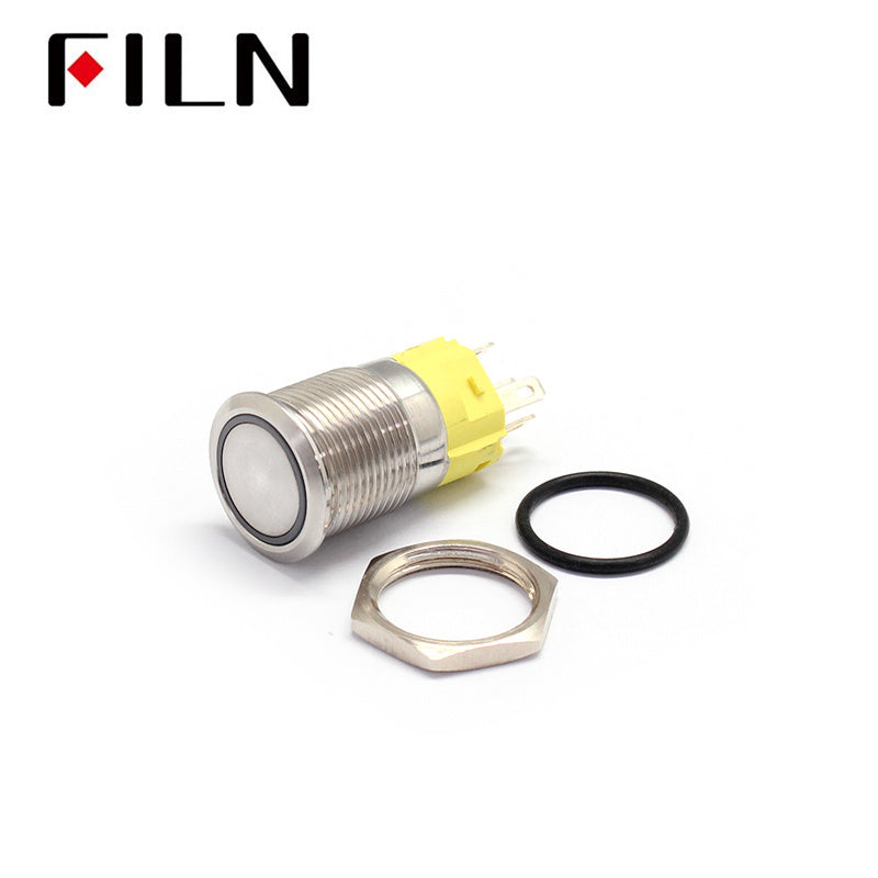 16mm 6V 12V 110V 220V LED Push Button Switch Ring LED best price