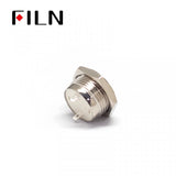 FILN 16mm Waterproof 2Pin Solder Terminal Flat Head Metal Push Button Shop Now