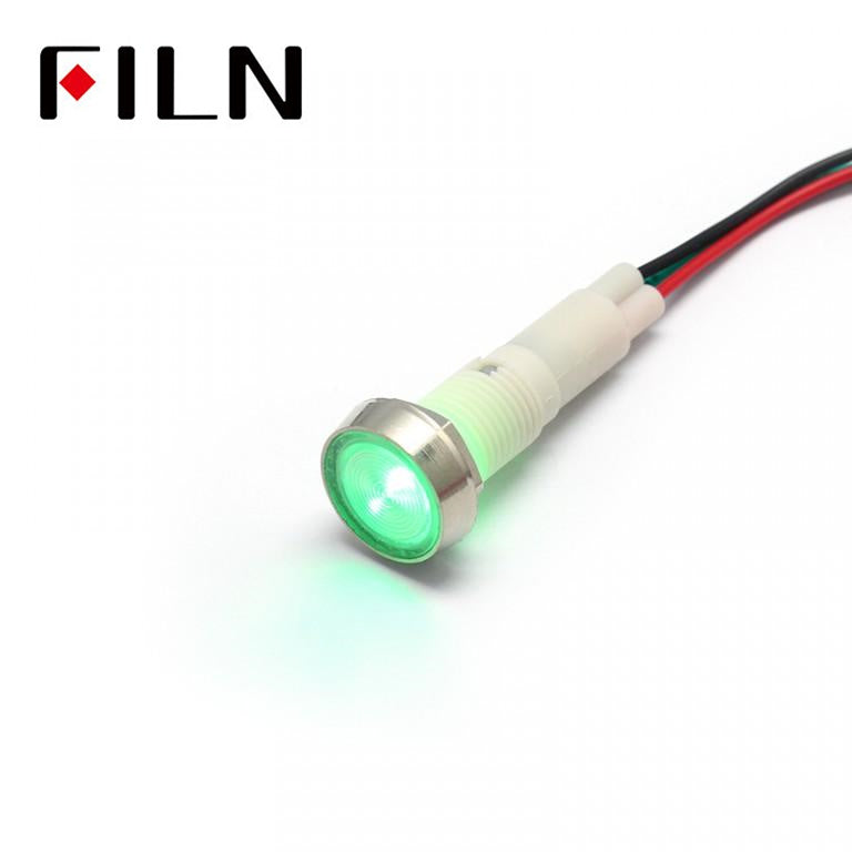 10mm Red-Green  220 Volt Indicator Light