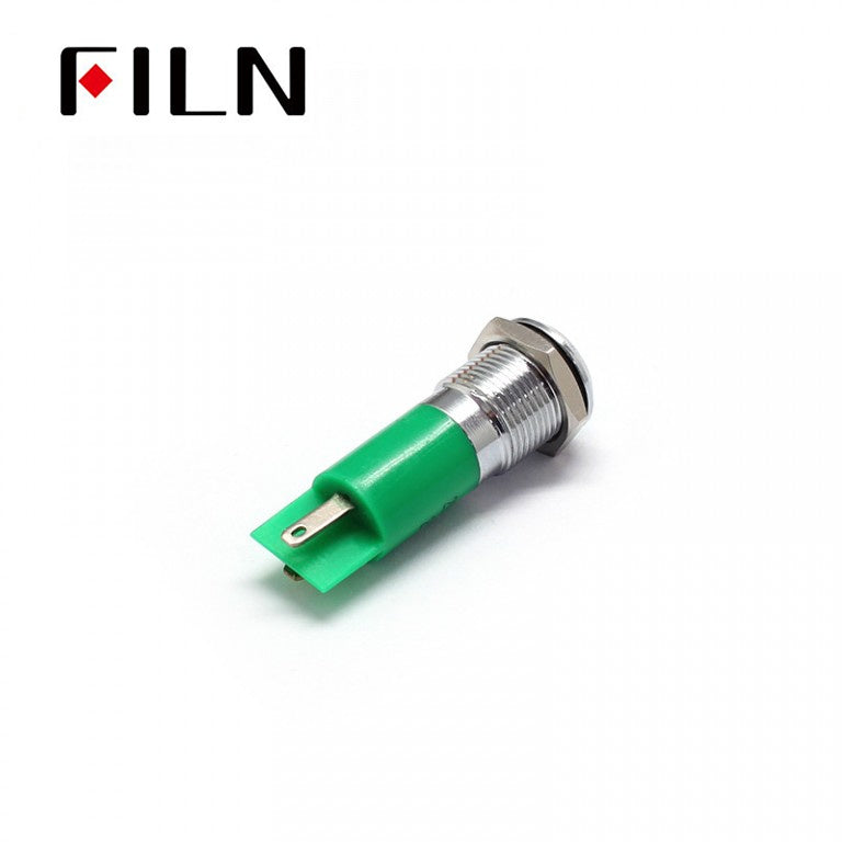 14MM Green Door LED AC 220V LED Indicator Light