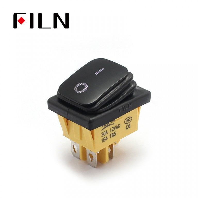 FILN Custom Symbol Spray Lacquer IP67 12V Rocker Switch On Sale