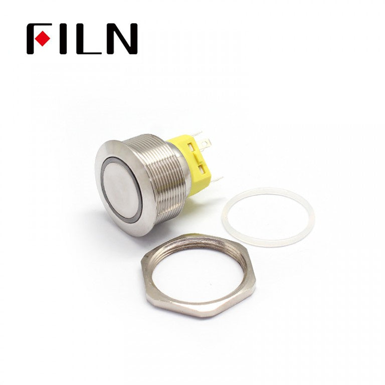 28MM LED IP67 Ring Metal Push Button  Switch Details