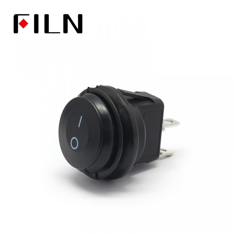 FILN 2PIN KCD1 ON OFF IP67 Black 5A 250V Car Round Rocker Switch Price