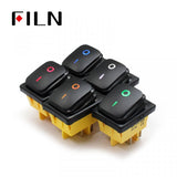 FILN Custom Symbol Spray Lacquer IP67 12V Rocker Switch Price