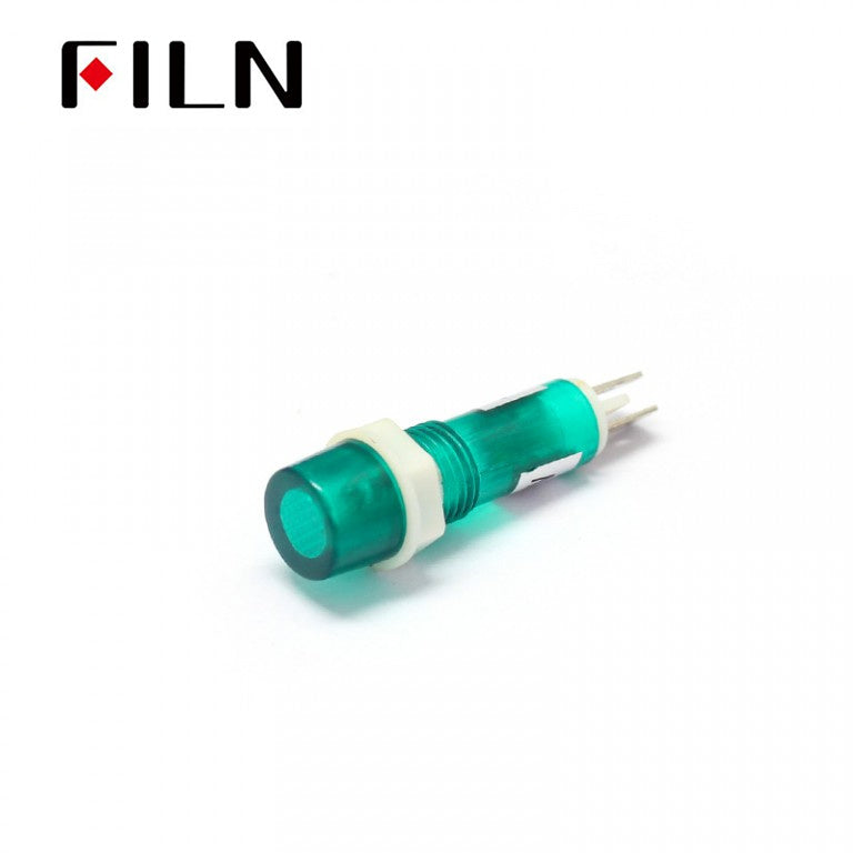 LED Indicator Light Price 8MM Plastic Base Green Color Waterproof On Sale