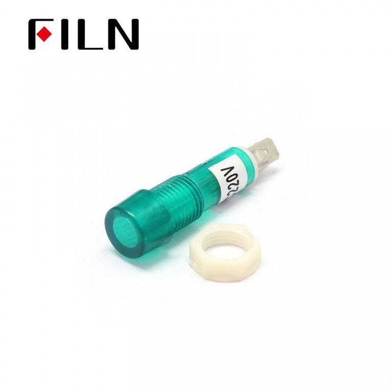 LED Indicator Light Price 8MM Plastic Base Green Color Waterproof Price