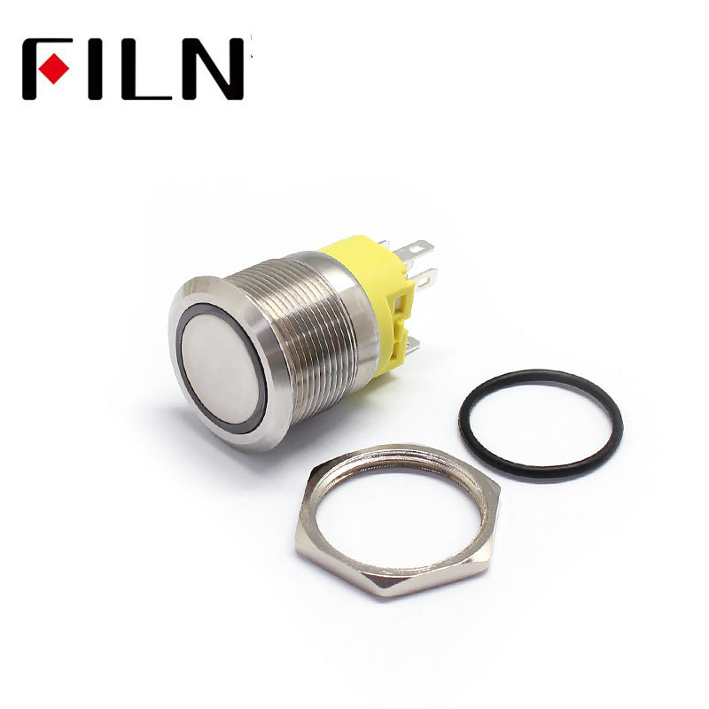 22MM  110V LED illuminated Latching Red Push Button Switch Details