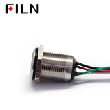 16MM 12V Red Green Double Color Metal Push Button Starter Switch online sale