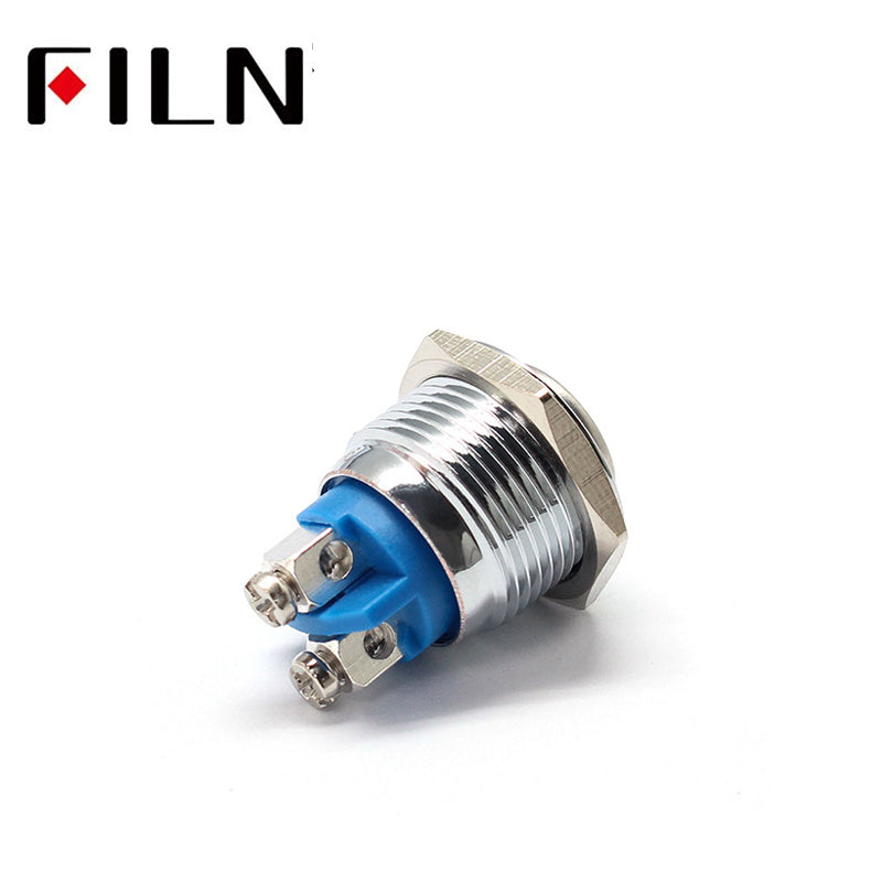 FILN 16MM waterproof PUSH ON Screw feet METAL PUSH BUTTON SWITCH Shop Now