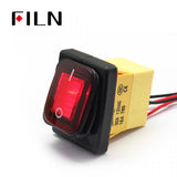 FILN 20A 220V Waterproof IP68 Marine Rocker Switch With Wire Price