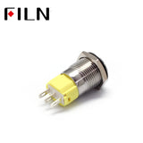 FILN 16mm Flat head high quality NO LED Metal Push Button Switch Price