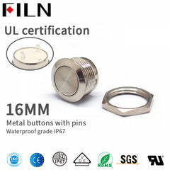 FILN Mini 12MM 2 PIN Momentary Push Button switch NC Contacts - FILN –  YUEQING YULIN ELECTRONIC CO., LTD