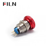 22MM Waterproof Filn Mmetal Emergency Stop Push Button Parts