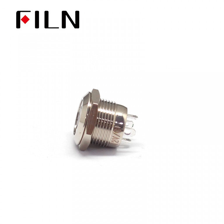 FILN IP67 waterproof 12 MM 12V 220V Mini metal Push Button Switch ON OFF On Sale