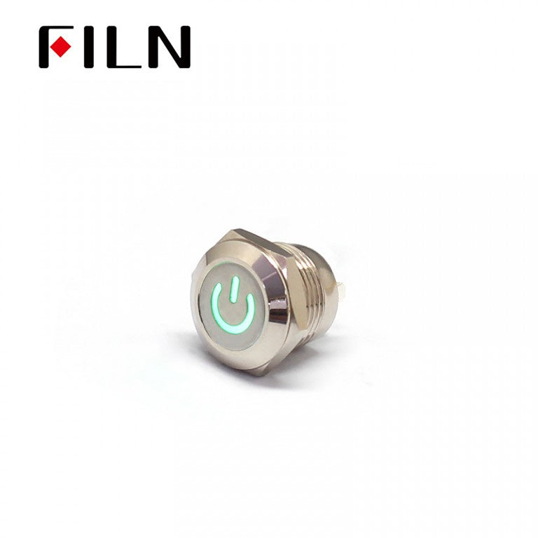 FILN IP67 waterproof 12 MM 12V 220V Mini metal Push Button Switch ON OFF Shop Now