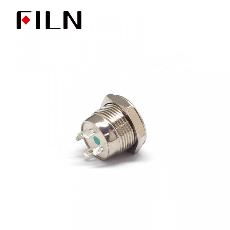 FILN IP67 waterproof 12 MM 12V 220V Mini metal Push Button Switch ON OFF In Sale