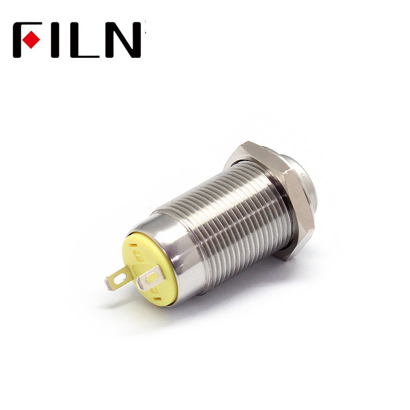 FILN Mini 12MM 2 PIN Momentary Push Button switch NC Contacts Shop Now