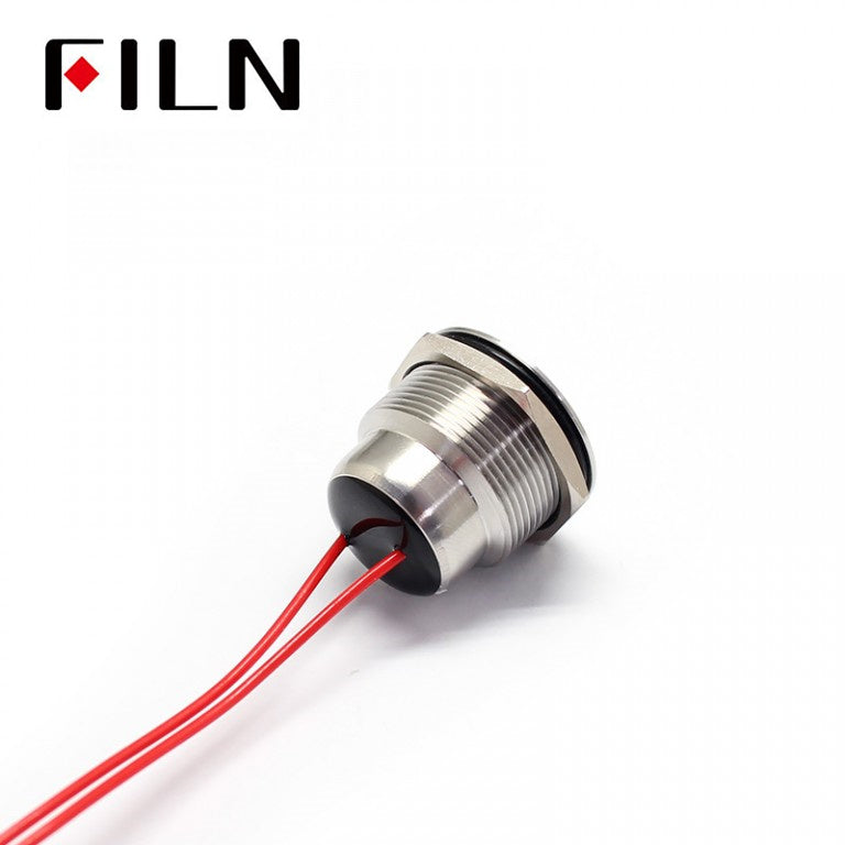 FILN 110V Momentary Push Button Switch Flat Stainless Steel Shop now