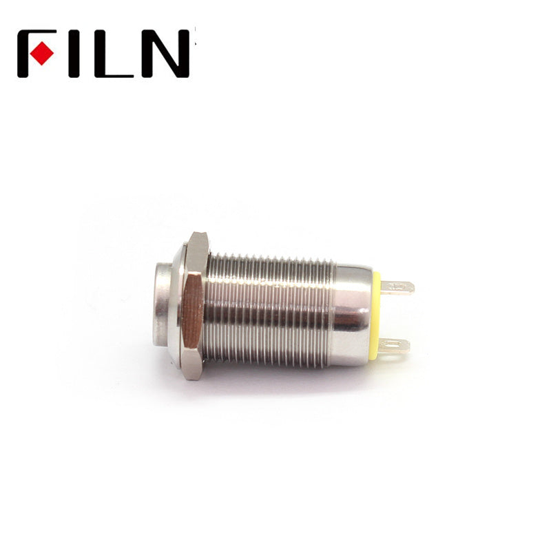 FILN Mini 12MM 2 PIN Momentary Push Button switch NC Contacts On Sale