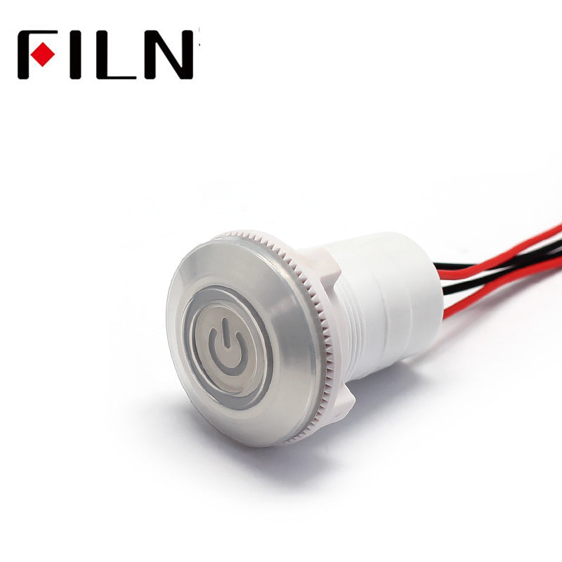 22mm Plastic Push Button Switch power mark locking and Momentary switch Price