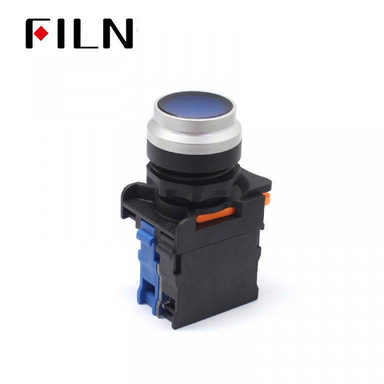 Blue Illuminated Vandal Latching Push Button Electric Switch Shop Now