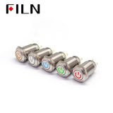 12MM Push Button Switch 6V Green LED on-off