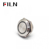 19MM Round 4pin Momentary LED Red Push Button Switch Front