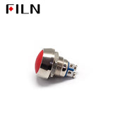 12MM Momentary Metal Round Vandal Resistant Push Button Switches Size