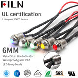 FILN 12V RED Green Yellow Blue White LED Indicator Light