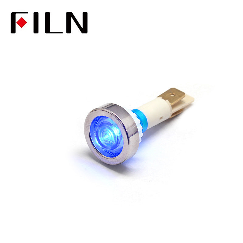 10MM 2/5 3V LIGHT WITH RED INDICATOR LIGHT COVER Blue