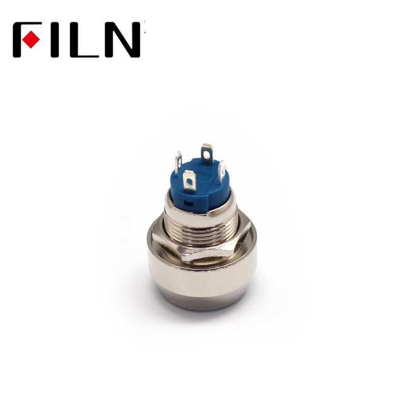 4PIN 12MM 12V 3A Red Momentary Latching waterproofMomentary Latching Bottom