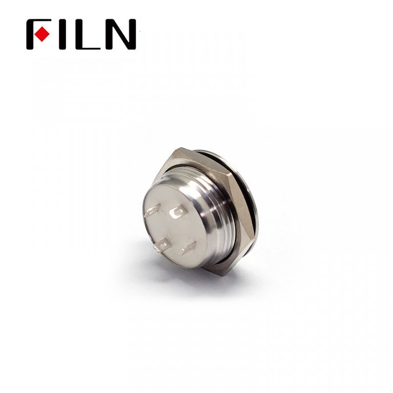 19MM Round 4pin Momentary LED Red Push Button Switch China