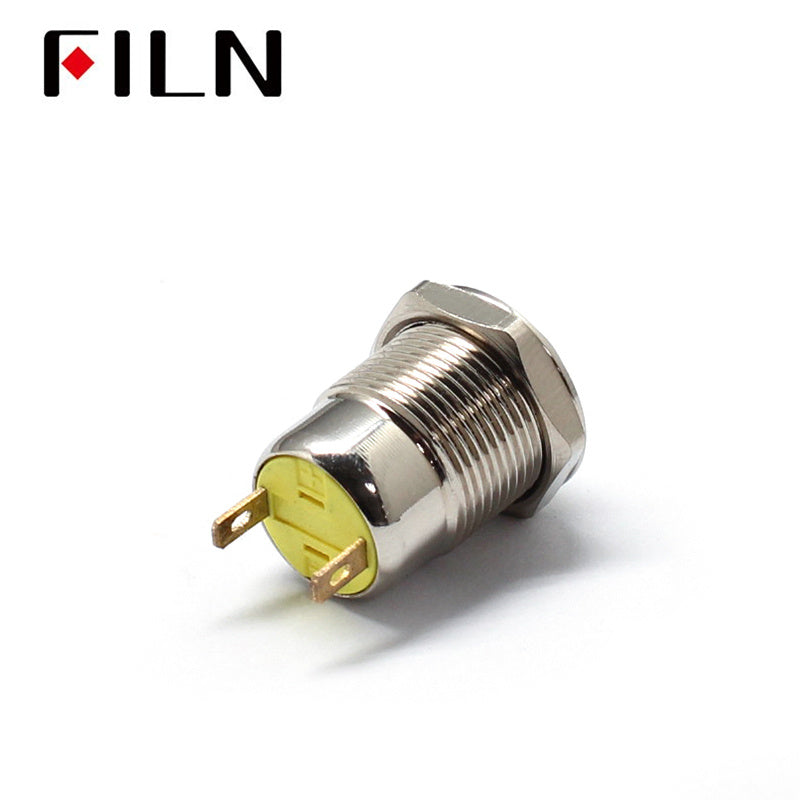 12V Momentary Waterproof ip67 Push Button Switch Back